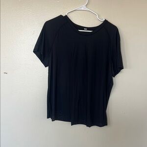 Lululemon Athletica Black Relaxed Short Sleeve Tee
